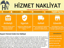 Tablet Screenshot of kayserievdenevenakliyat.info
